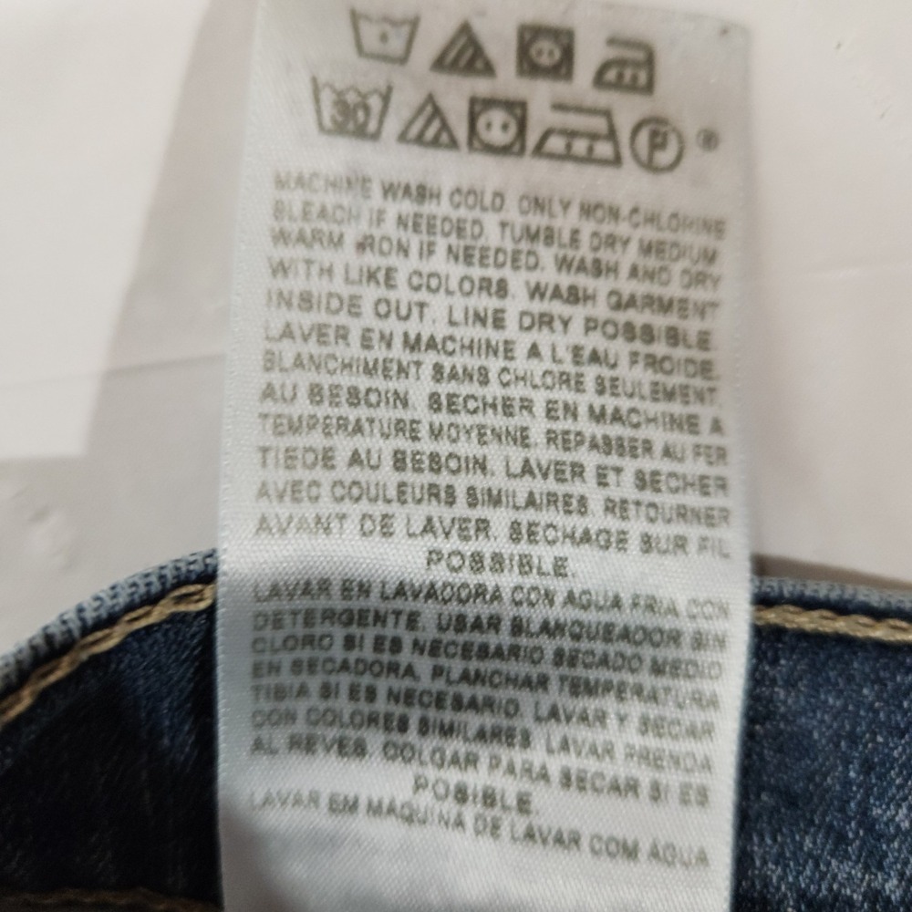Levi's 524 Too Superlow‎ Womens Size 13M Blue Denim Jeans - Picture 8 of 9
